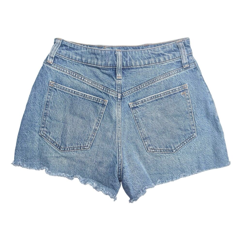 Madewell | Women | The Curvy Perfect Dewberry Cut Off Denim Jean Shorts | Sz 27 - Picture 3 of 13